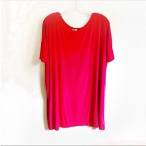 Piko 1988 The Perfect half sleeve tunic shirt red oversized short sleeves